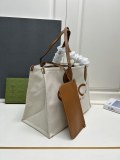 Gucci New Fashion Logo Printed Canvas Tote Bag Size: 45.5x32x20 CM