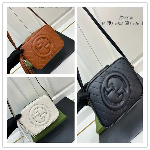 Gucci New Classic Interlocking Double G Cross Shoulder Bag Size: 21x15.5x5 CM