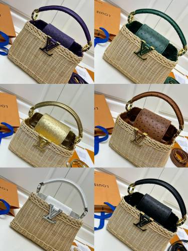 Louis Vuitton New Classic Vine Weaving Handbag Crossbody Bag Size: 27 × 17.3 × 9 CM