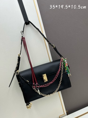 Prada New Classic Fashion Leather Crossbody Bag Size: 35X19.5X10.5 CM