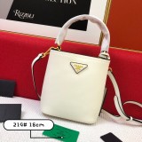 Prada New Classic Double Saffiano Cross Pattern Leather Handbag Size: 21 × 11 × 18 CM