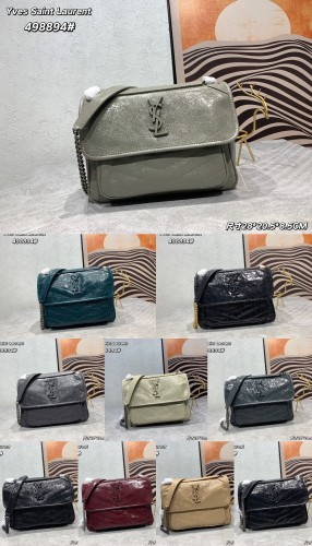 Yves Saint Laurent Fashion Versatile Leather Flip Bag Size: 28 × 20.5 × 8.5 CM