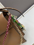 Prada New Classic Fashion Leather Crossbody Bag Size: 35X19.5X10.5 CM