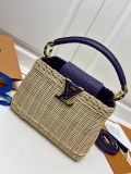 Louis Vuitton New Classic Vine Weaving Handbag Crossbody Bag Size: 27 × 17.3 × 9 CM