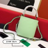 Prada New Classic Double Saffiano Cross Pattern Leather Handbag Size: 21 × 11 × 18 CM