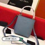 Prada New Classic Double Saffiano Cross Pattern Leather Handbag Size: 21 × 11 × 18 CM