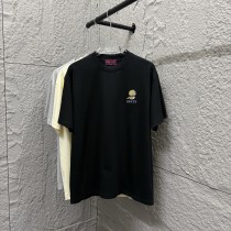 Gucci Classic Logo Embroidered Cartoon Snake Short Sleeve Couple Casual T-shirt