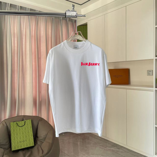 Burberry Classic Personalized Letter Logo Short Sleeve Unisex Casual Loose T-shirt