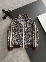 Gucci New Spring Full Print Zipper Stand Up Collar Windbreaker Casual Jacket Coat