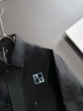 Louis Vuitton New Spring Embroidered Logo Flip Collar Windbreaker Casual Jacket Coat