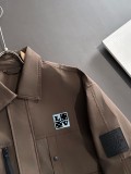 Louis Vuitton New Spring Embroidered Logo Flip Collar Windbreaker Casual Jacket Coat