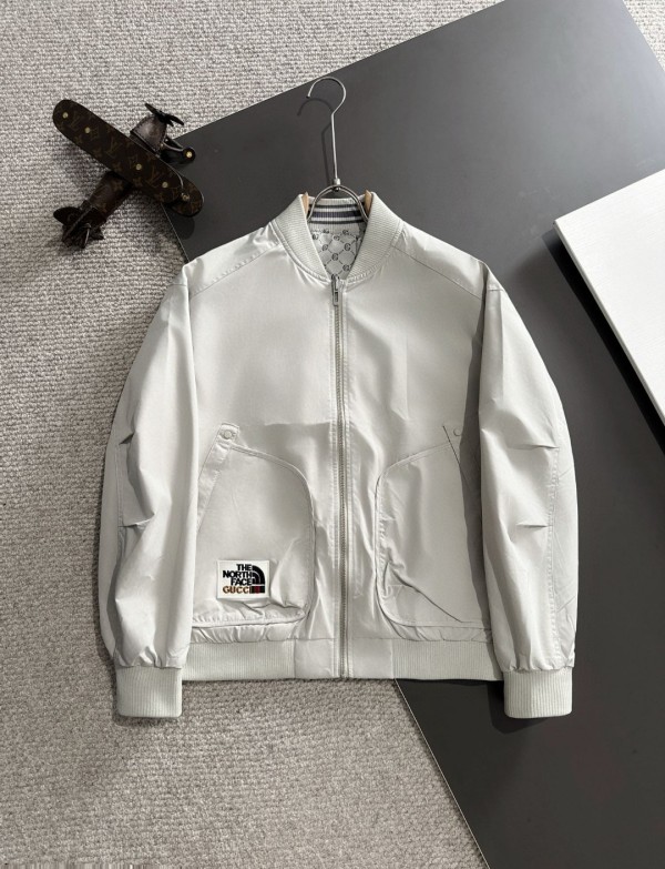 Gucci x The North Face New Spring Two Sided Zipper Casual Jacket Coat Windbreaker