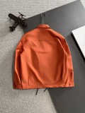 Louis Vuitton New Spring Embroidered Logo Flip Collar Windbreaker Casual Jacket Coat