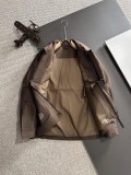 Louis Vuitton New Spring Embroidered Logo Flip Collar Windbreaker Casual Jacket Coat