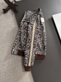 Gucci New Spring Full Print Zipper Stand Up Collar Windbreaker Casual Jacket Coat