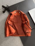 Louis Vuitton New Spring Embroidered Logo Flip Collar Windbreaker Casual Jacket Coat