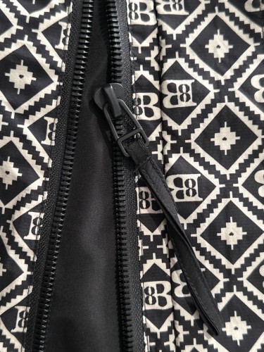 Balenciaga New Couple Full Print Zipper Hooded Windbreaker Jacket