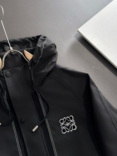 Loewe New Couple Zipper Hooded Windbreaker Jacket