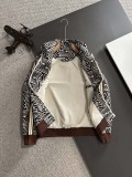 Gucci New Spring Full Print Zipper Stand Up Collar Windbreaker Casual Jacket Coat