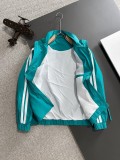 Louis Vuitton New Spring Embroidered Logo Zipper Stand Up Collar Windbreaker Jacket Coat