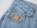 Louis Vuitton New Retro Embroidered Logo Casual Jeans