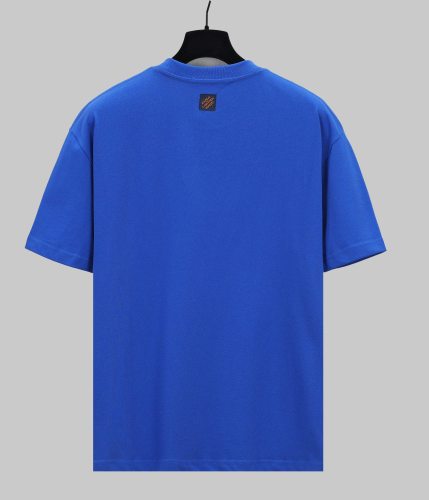 Louis Vuitton New Fashion Diamond Logo Patch Short Sleeve Casual T-shirt