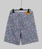 Louis Vuitton New Fashion Colorful Checkered Casual Shorts