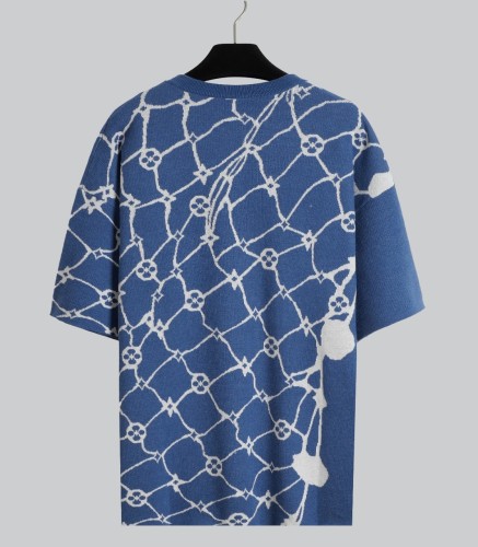 Louis Vuitton New Fashion Logo Jacquard Knitted Short Sleeve