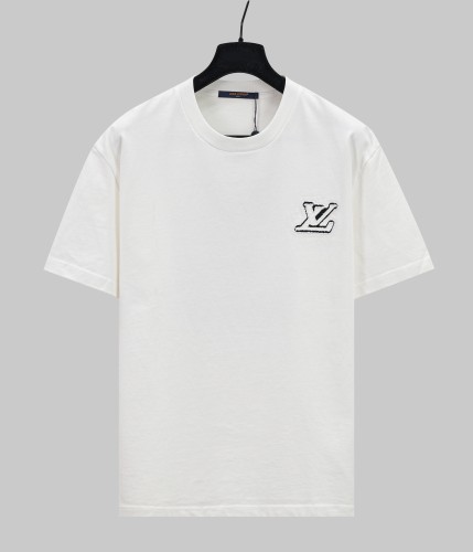 Louis Vuitton New Fashion Embroidered Logo Short Sleeve Washed Casual T-shirt