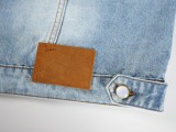 Louis Vuitton New Retro Gold Embroidered Logo Denim Jacket