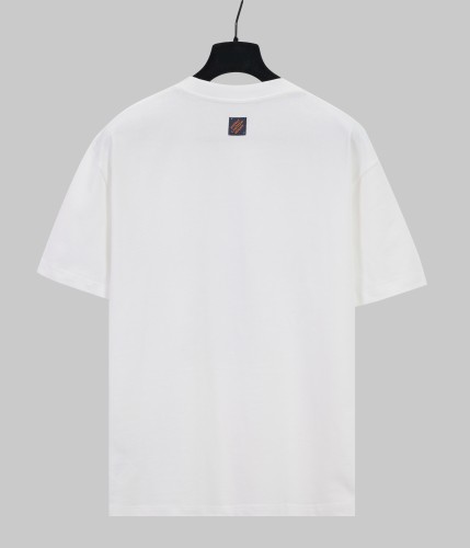 Louis Vuitton New Fashion Plush Letter Short Sleeve Casual T-shirt