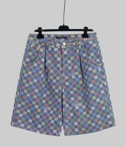 Louis Vuitton New Fashion Colorful Checkered Casual Shorts