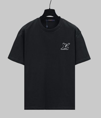 Louis Vuitton New Fashion Embroidered Logo Short Sleeve Washed Casual T-shirt