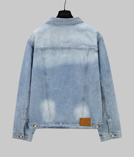 Louis Vuitton New Retro Gold Embroidered Logo Denim Jacket