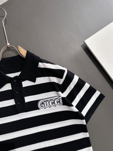 Gucci Unisex New Classic Striped Knitted Short Sleeve