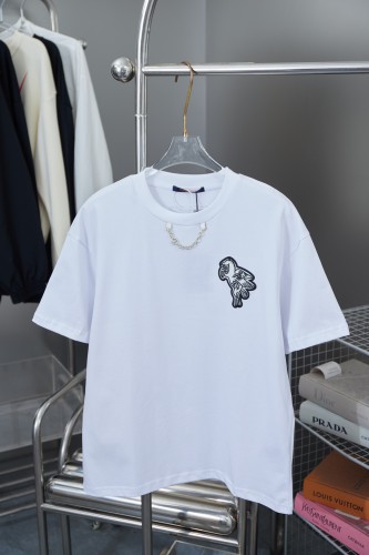 Louis Vuitton New Fashion Pegasus Embroidered Short Sleeve Couple Casual T-shirt