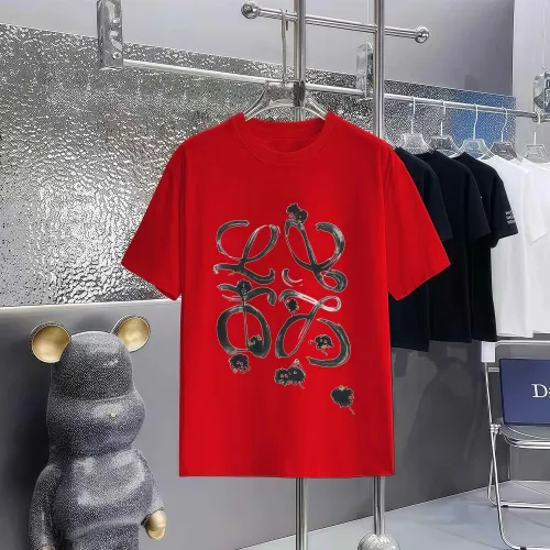 Loewe New Personalized Logo Printed Short Sleeve Couple Casual Oversize T-shirt