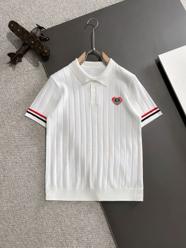 Moncler Unisex New Classic Striped Cuff Knitted Short Sleeve