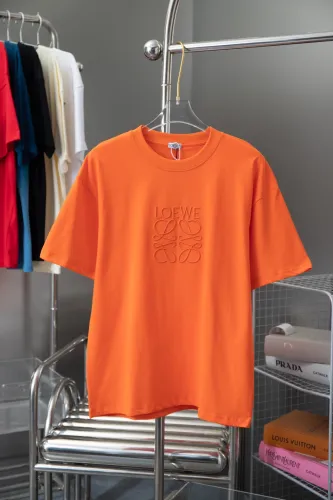 Loewe New Classic Embroidered 3D Logo Short Sleeve Unisex Casual T-shirt