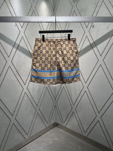 Gucci New Fashion Stripe Splicing Full Printing Letter Logo Jacquard Shorts