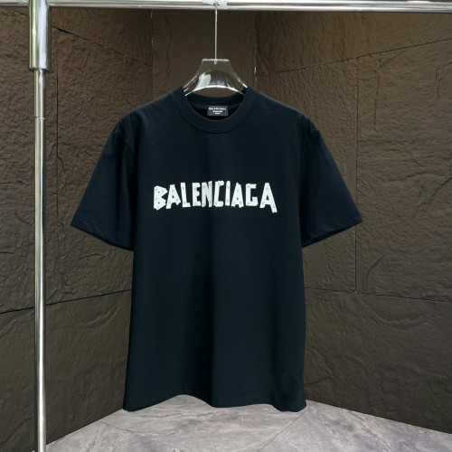 Balenciaga Classic Letter Printed Short Sleeve Couple Casual Cotton T-shirt
