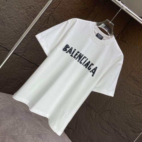 Balenciaga Classic Letter Printed Short Sleeve Couple Casual Cotton T-shirt