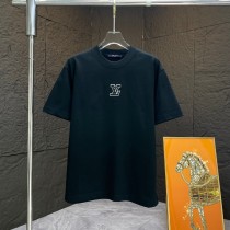 Louis Vuitton Classic Embroidered Logo Short Sleeve Couple Casual Cotton T-shirt