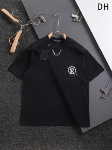 Louis Vuitton Classic Bead Pocket Logo Short Sleeve Couple's Casual Versatile T-shirt