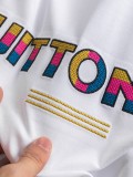 Louis Vuitton Classic Tri color Embroidered Logo Short Sleeve Couple's Casual Versatile T-shirt