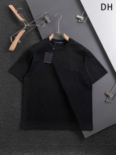 Louis Vuitton Classic Embroidered Logo Short Sleeve Couple's Casual Versatile T-shirt
