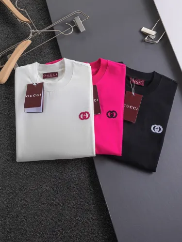 Gucci Classic Embroidered Logo Short Sleeve Couple's Casual Versatile T-shirt