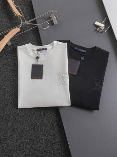 Louis Vuitton Classic Embroidered Logo Short Sleeve Couple's Casual Versatile T-shirt
