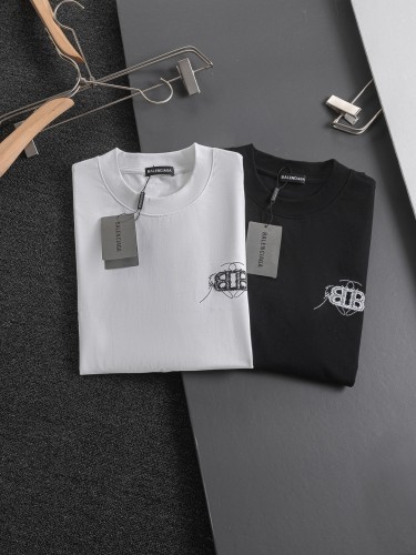 Balenciaga Classic Embroidered Logo Short Sleeve Couple Casual Versatile T-shirt