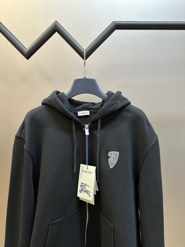Burberry Classic Foam War Horse Printed Zipper Hooded Sports Set